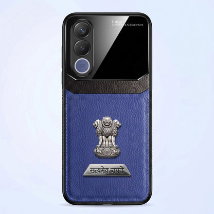 Vivo V70 FE 5G Satyamev Jayate 2-in-1 Emblem Leather Lens Protective Back Case