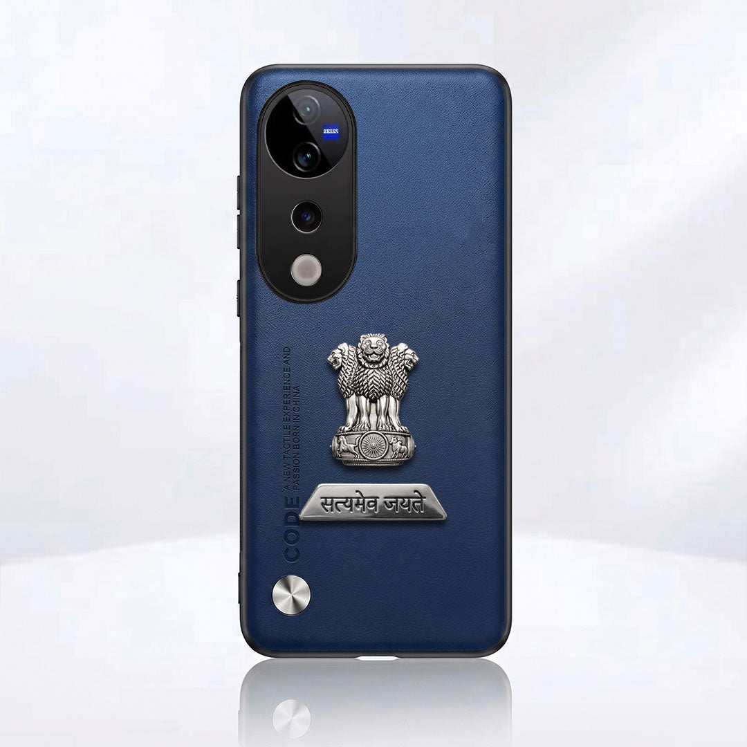 Vivo T3 Ultra 5G Satyamev Jayate 2-in-1 Emblem Vegan Leather Back Case