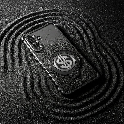 Samsung Galaxy A56 5G Phone case with dollar sign symbol on a textured black surface