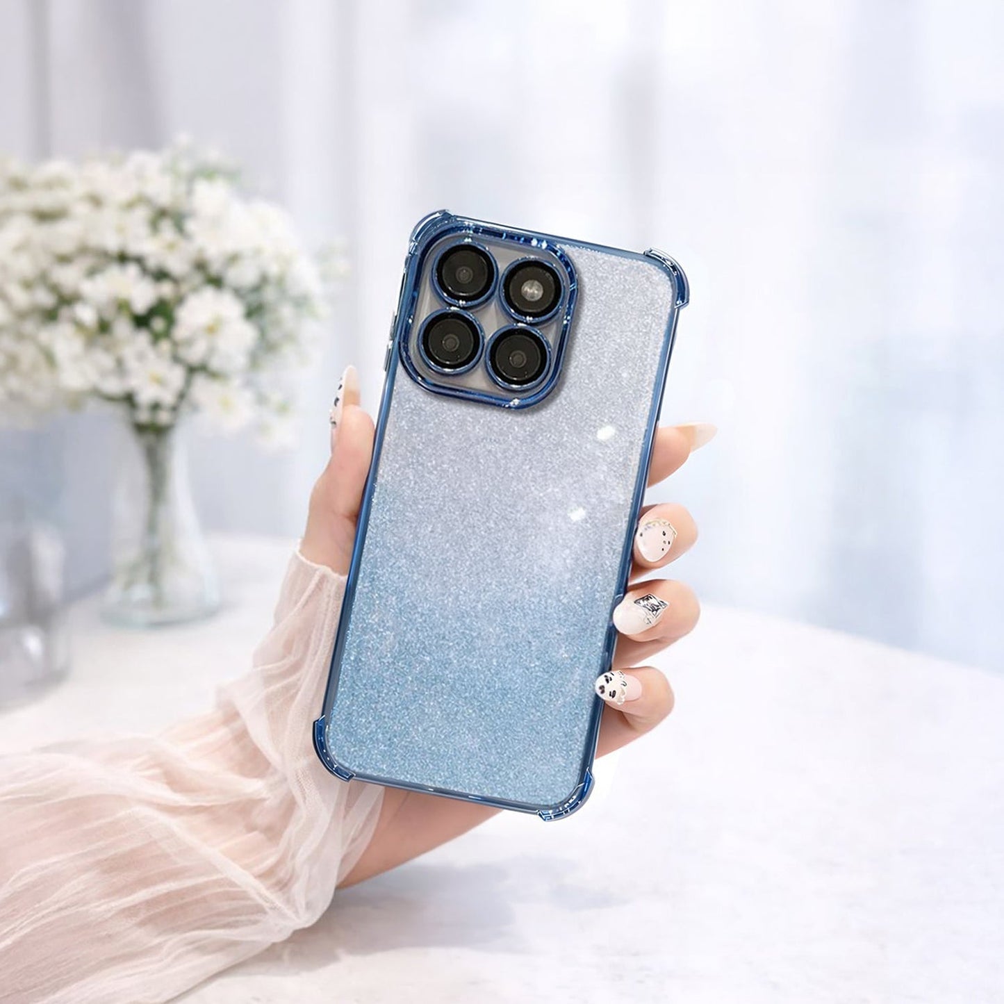 Motorola Edge 60 Pro 5G Luxury Shimmer Shockproof Airbag Case (Buy 1 Get 1 Surprise Cover)