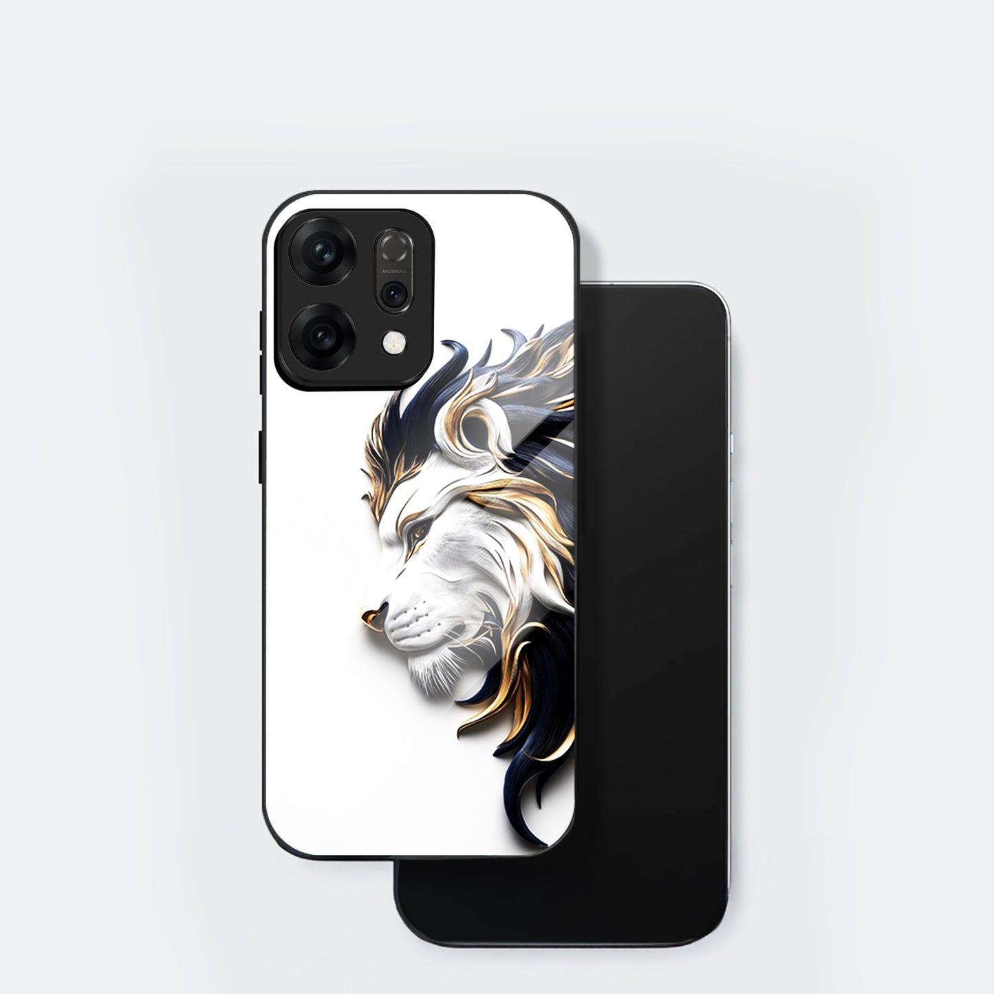 Oppo Reno 14 5G Premium Acrylic Shockproof Glass Back Case (King’s Flow)