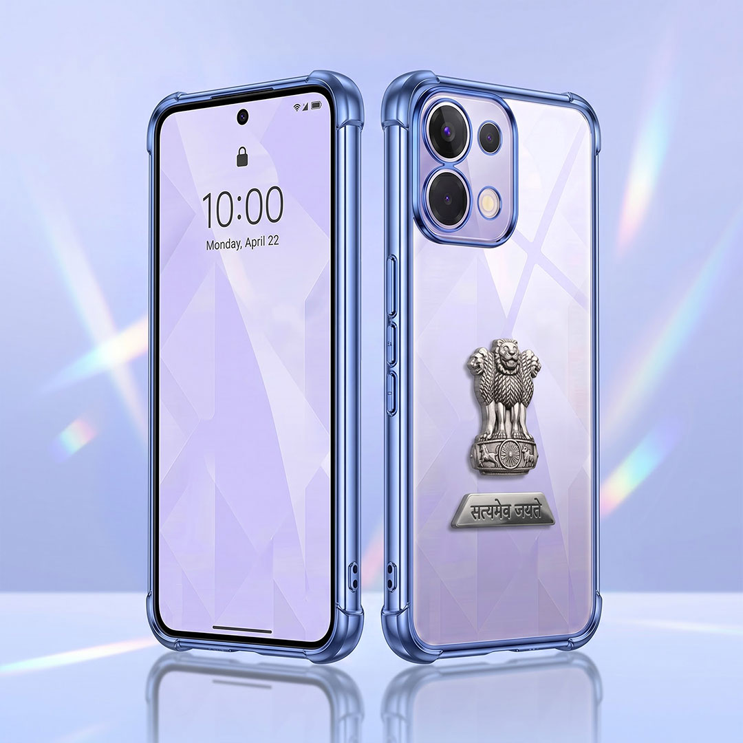 Oppo K13 5G Satyamev Jayate 2-in-1 Emblem Transparent Shockproof Airbag Case