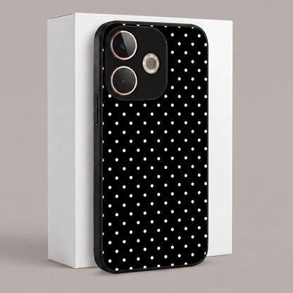 Oppo A5 Pro 5G Aesthetic Black & White Polka Dot Acrylic Back Cover