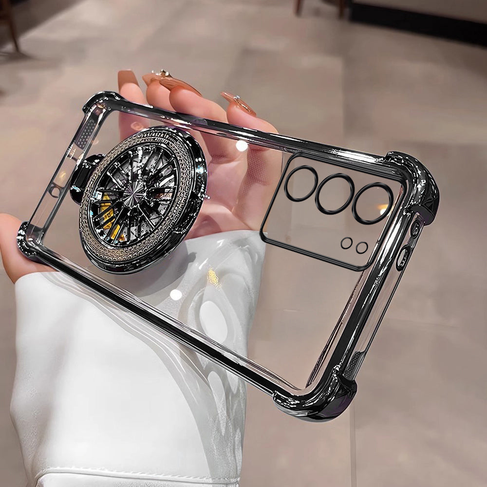Vivo V29/V29 Pro 5G Premium Stress Buster Wheel Rotating Shockproof Airbags Case