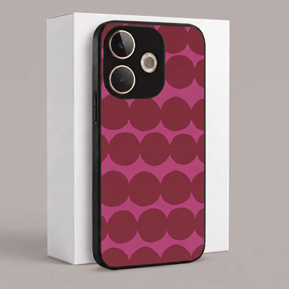Oppo A5 Pro 5G Aesthetic Pink & Wine Geometric Acrylic Back Cover