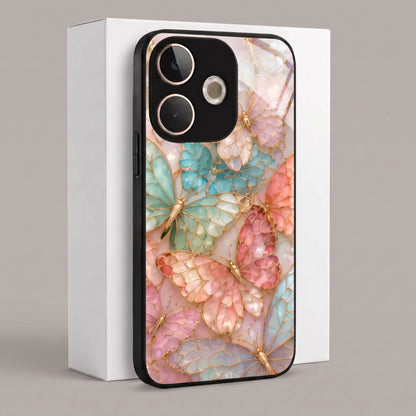 Oppo A5 Pro 5G Aesthetic Golden Butterfly Acrylic Back Cover
