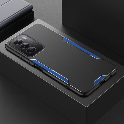 Blue Oppo Reno 12 Pro 5G Luxury Aluminum Metal Frame Protective Cover