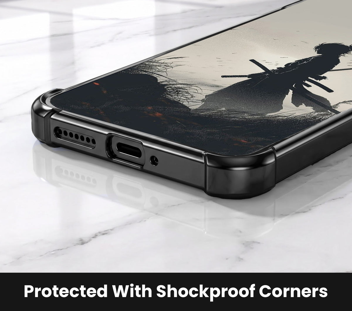 Motorola Edge 60 Pro 5G Shadow Samurai Airbags Printed Back Case