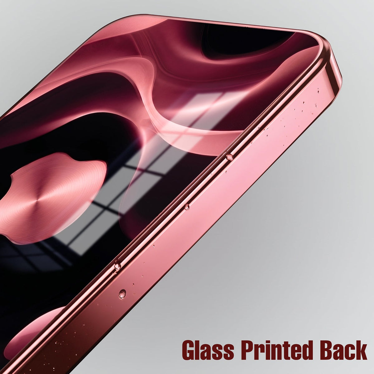 Vivo V70 5G Luxury Wave Pink Electroplated Glass Phone Back Case