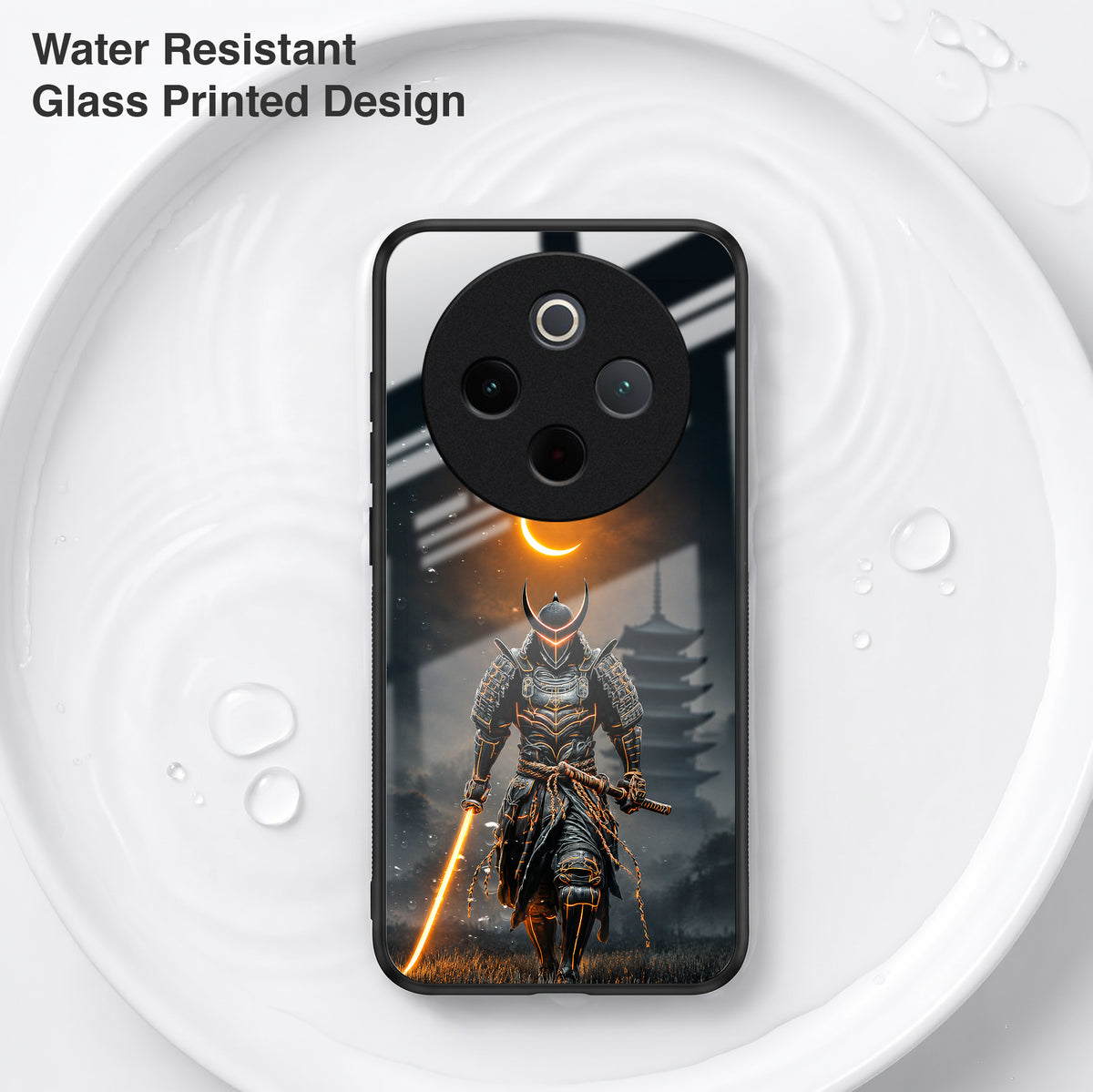 Vivo T4 5G Samurai Warrior Acrylic Glass Back Case