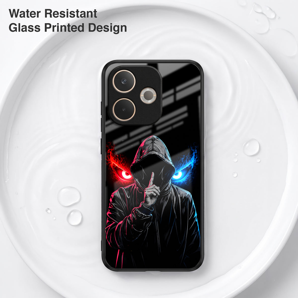 Oppo A5 Pro 5G Hooded Shadow Demon Acrylic Glass Back Case