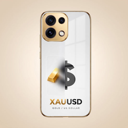 Oppo Reno 16C 5G Luxury XAU/USD Gold Electroplated Glass Phone Back Case