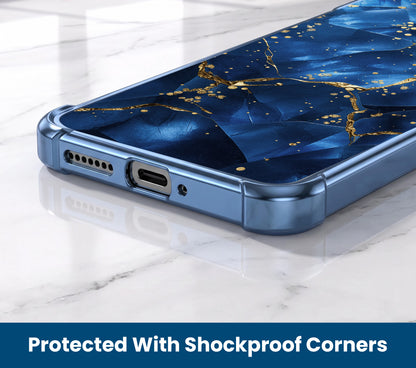 Vivo V60 5G Blue Crimson Marble Airbags Printed Back Case