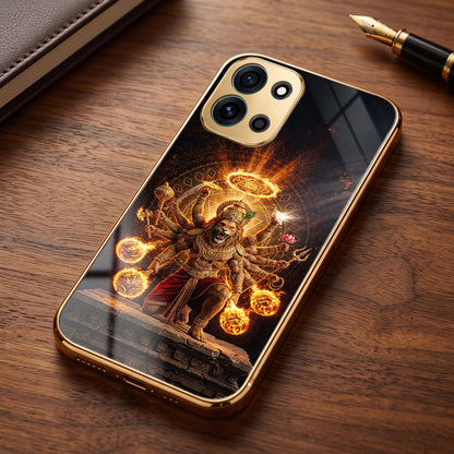 OnePlus Nord 6 5G Lord Narasimha Gold Electroplated Glass Phone Back Case