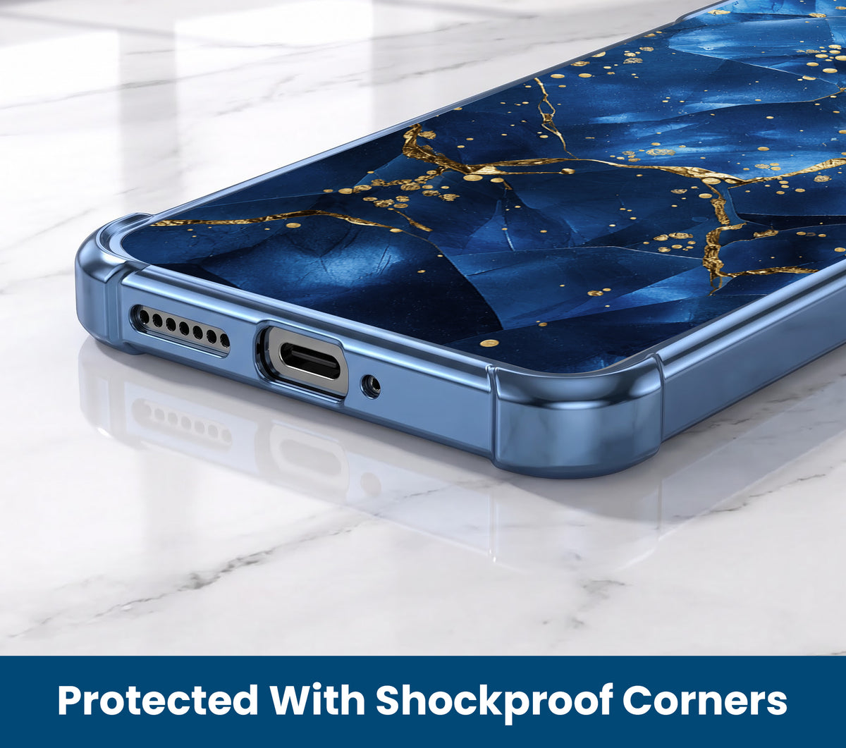 Oppo F31 Pro+ 5G Blue Crimson Marble Airbags Printed Back Case