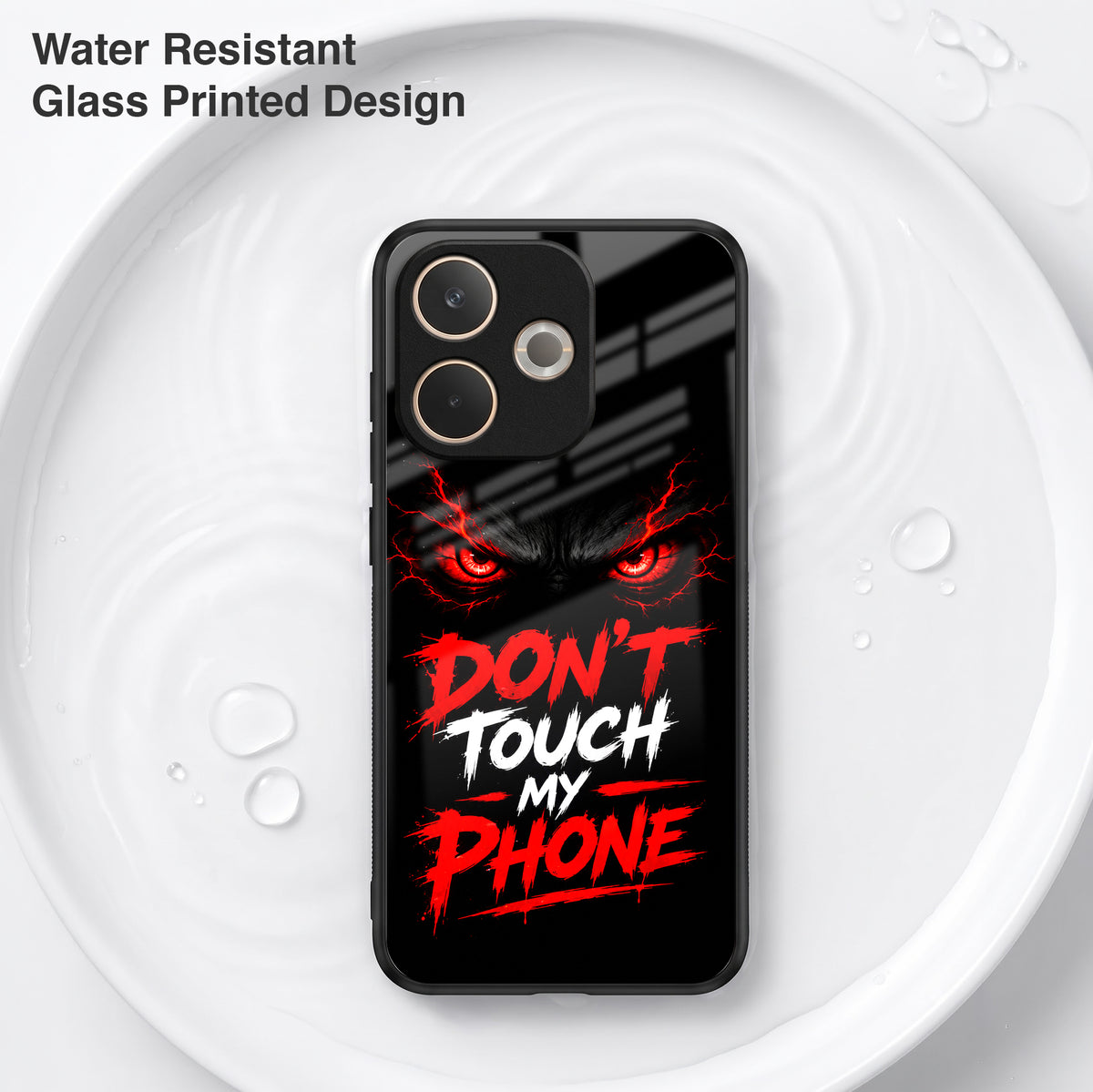 Oppo A5 Pro 5G Don't Touch My Phone Acrylic Glass Back Case