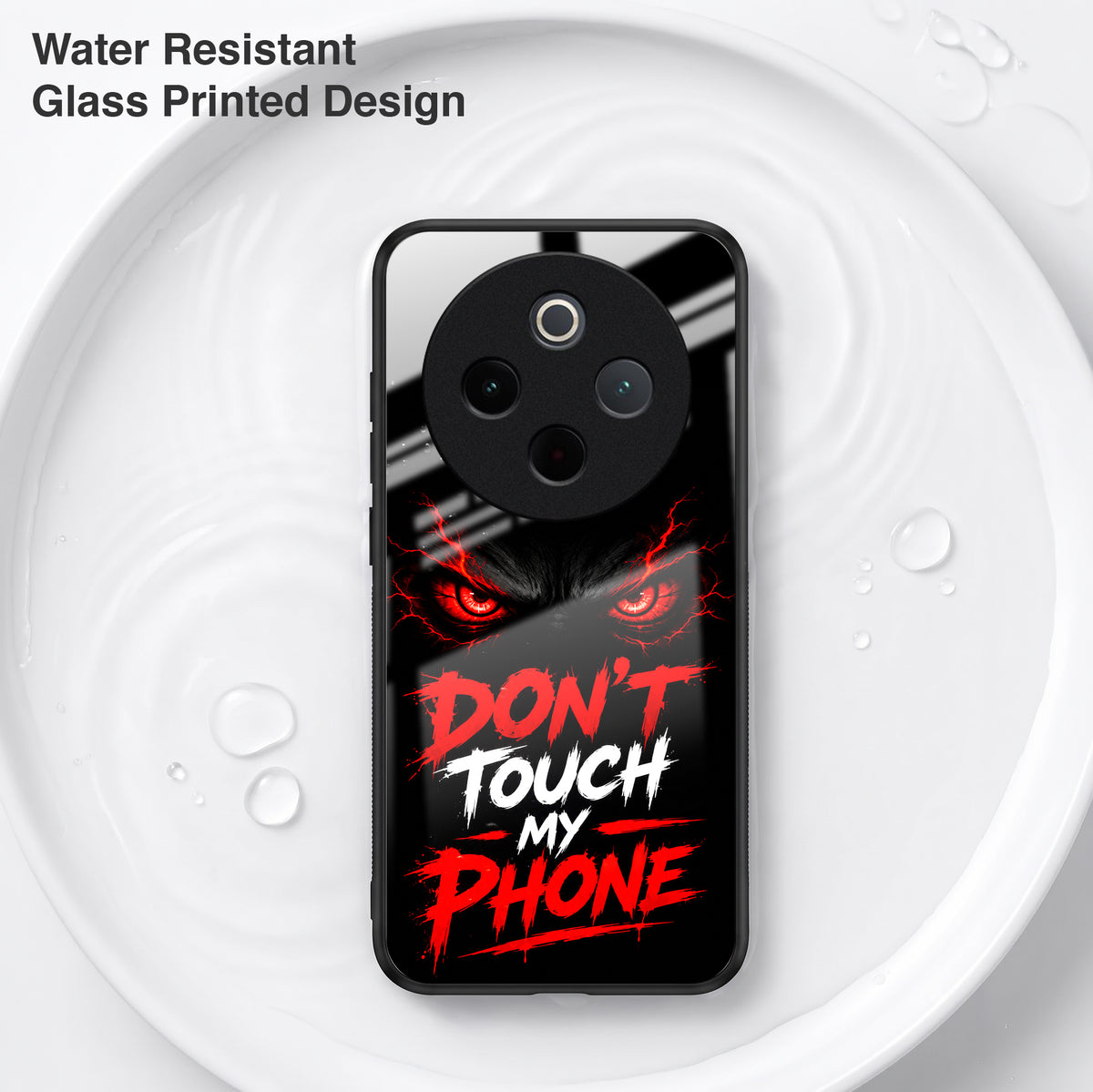 Vivo T4 5G Don't Touch My Phone Acrylic Glass Back Case