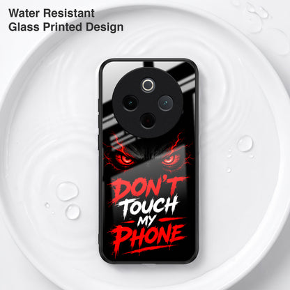Vivo T4 5G Don't Touch My Phone Acrylic Glass Back Case