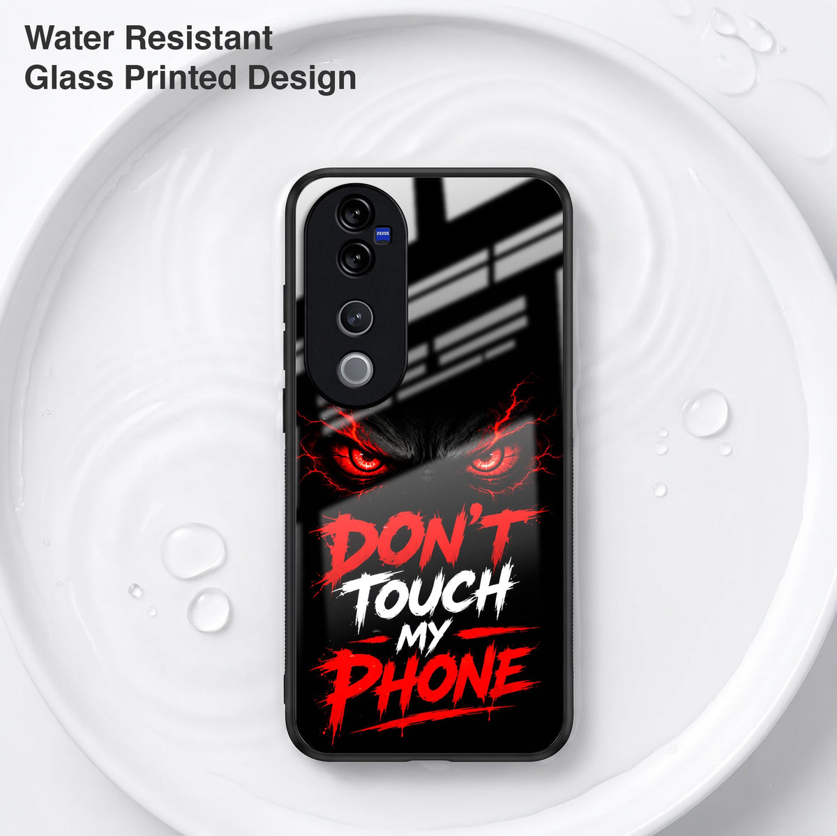 Vivo V40 Pro 5G Don't Touch My Phone Acrylic Glass Back Case