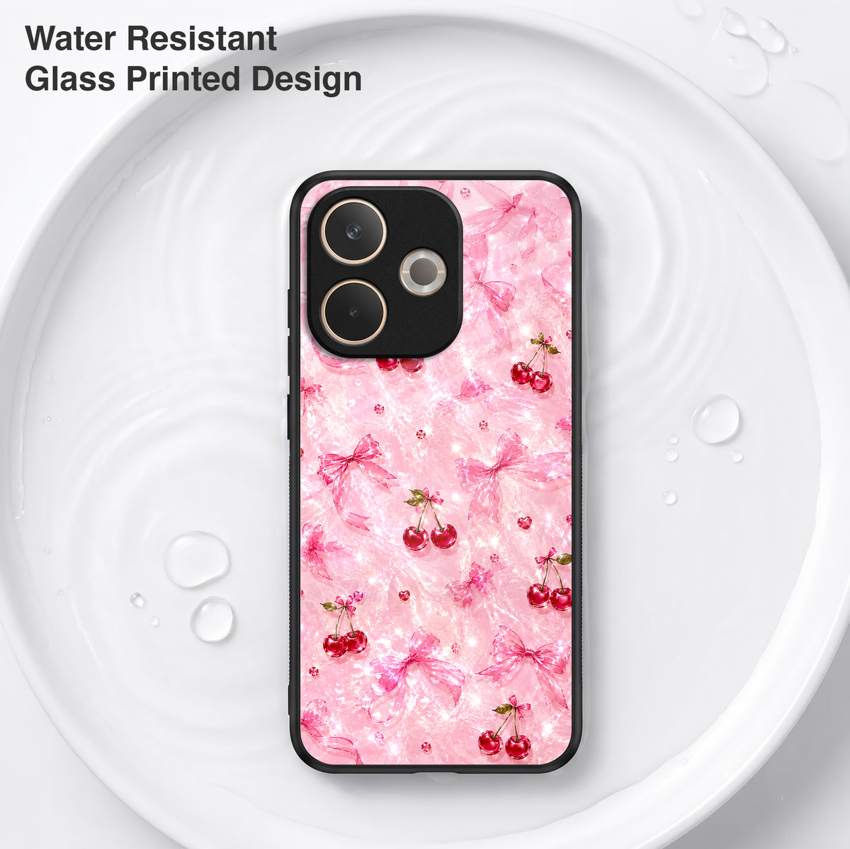 Oppo A5 Pro 5G Pink Cherry Blossom Acrylic Glass Back Case