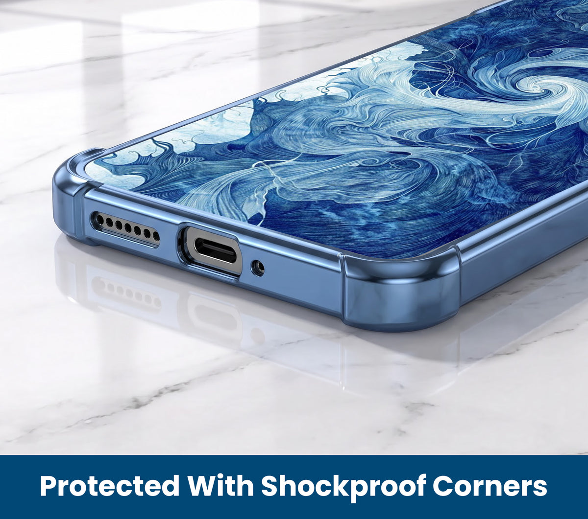 Oppo F31 Pro+ 5G Ocean Swirl Airbags Printed Back Case