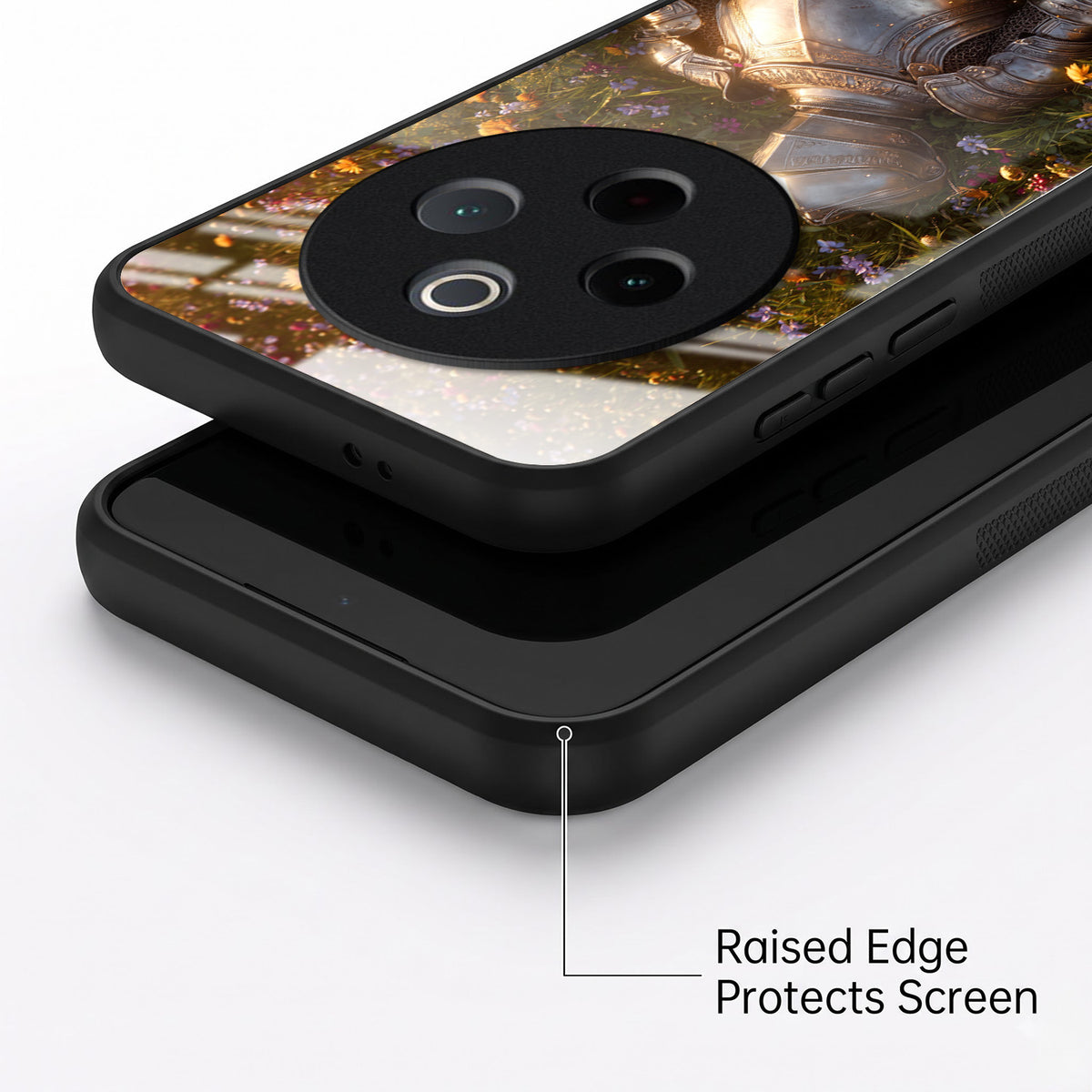 Vivo T4 5G Armored Knight Acrylic Glass Back Case