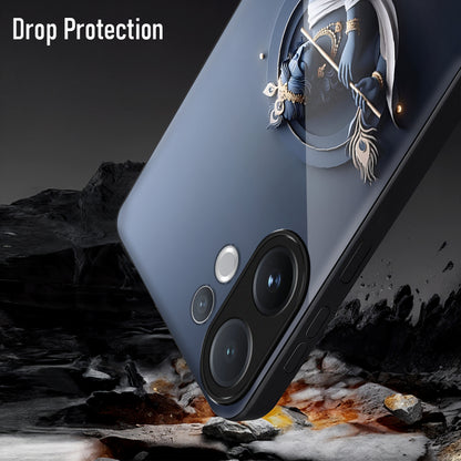 Vivo V60 5G Phone case with drop protection feature on a rocky surface