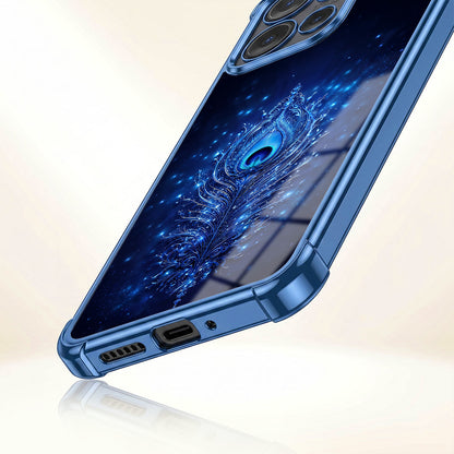 Motorola Edge 50 5G Premium Peacock Feather Airbags Printed Back Case