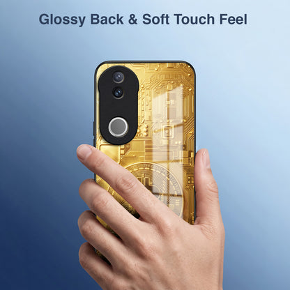 Vivo V50 5G Bitcoin Acrylic Glass Back Case