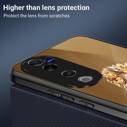Vivo V40 Pro 5G Luxury Lion Acrylic Glass Back Case