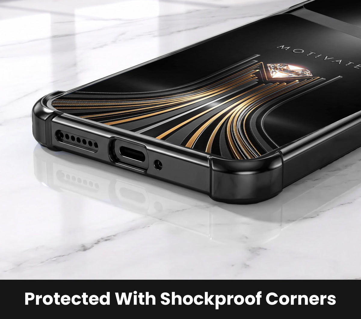 Motorola Edge 60 Pro 5G Golden Path Motivation Dual-Tone Transparent Airbags Case