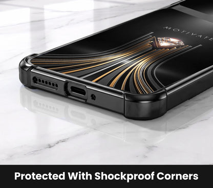 Motorola Edge 60 Pro 5G Golden Path Motivation Dual-Tone Transparent Airbags Case