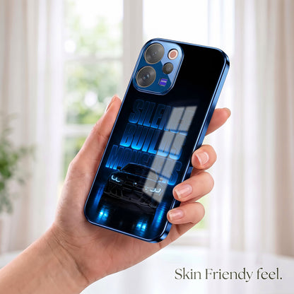 Vivo V70 5G Silence Build Monsters Blue Electroplated Glass Phone Back Case