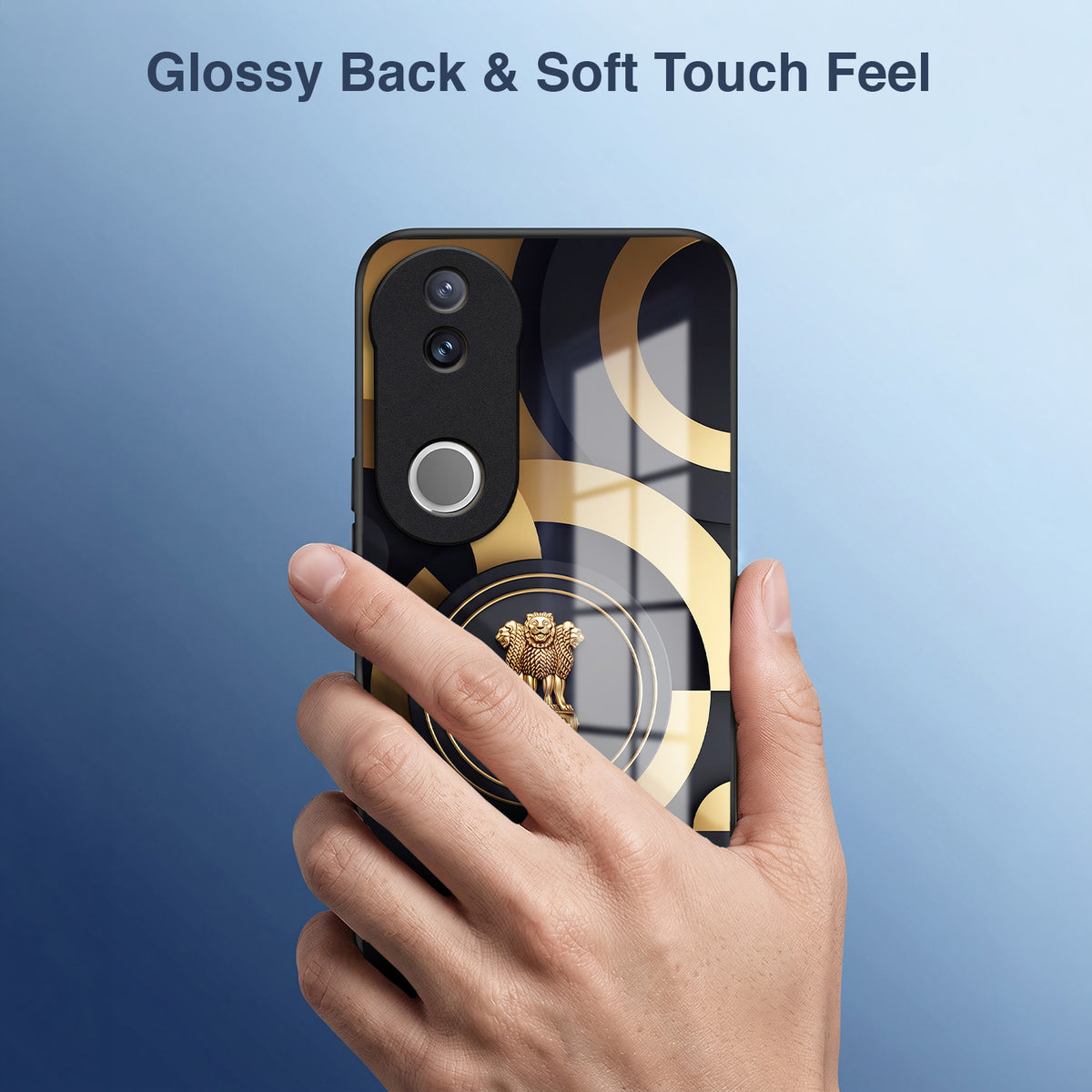 Vivo V50 5G Royal Emblem Acrylic Glass Back Case