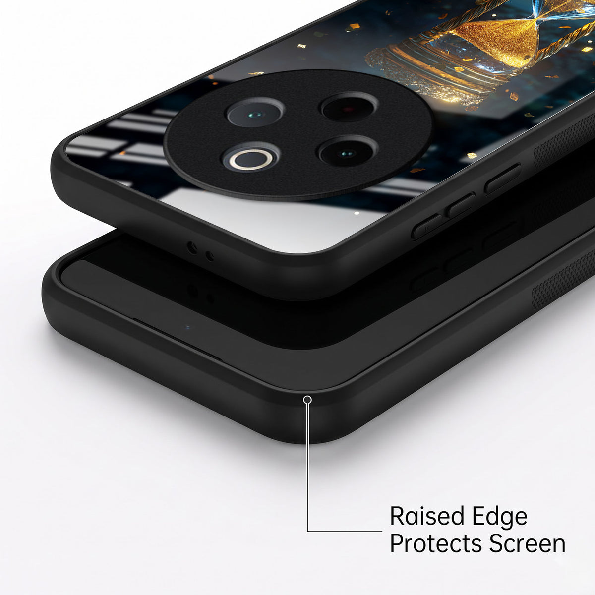 Vivo T4 5G Golden Hour Glass Acrylic Glass Back Case