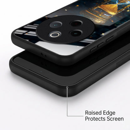 Vivo T4 5G Golden Hour Glass Acrylic Glass Back Case