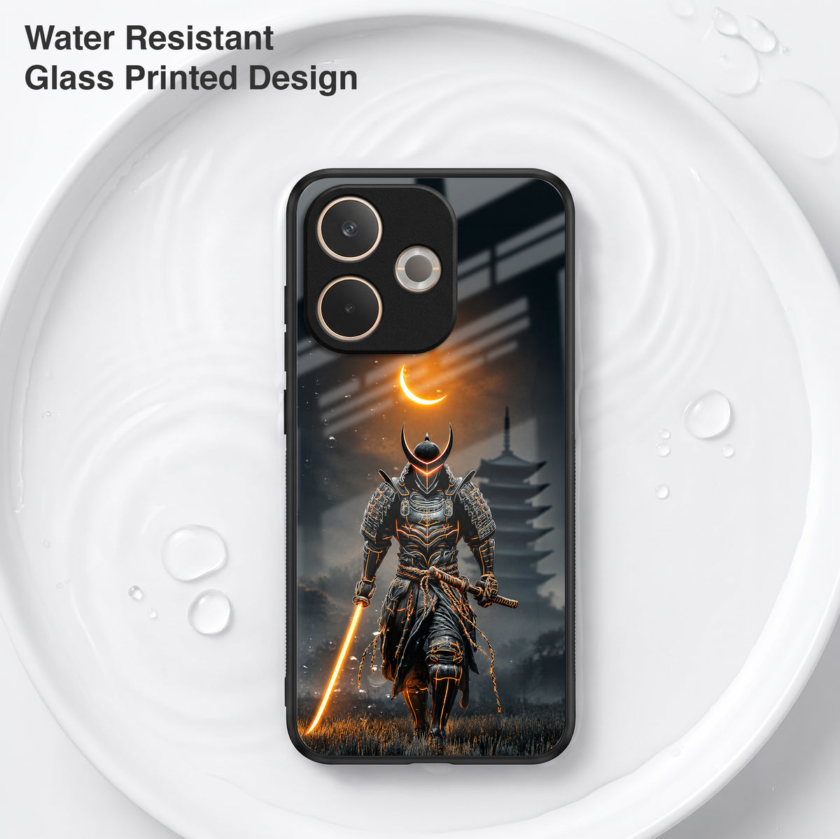 Oppo A5 Pro 5G Samurai Warrior Acrylic Glass Back Case