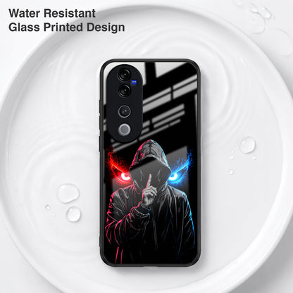 Vivo V40 Pro 5G Hooded Shadow Demon Acrylic Glass Back Case