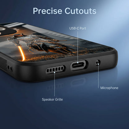 Oppo A5 Pro 5G Samurai Warrior Acrylic Glass Back Case
