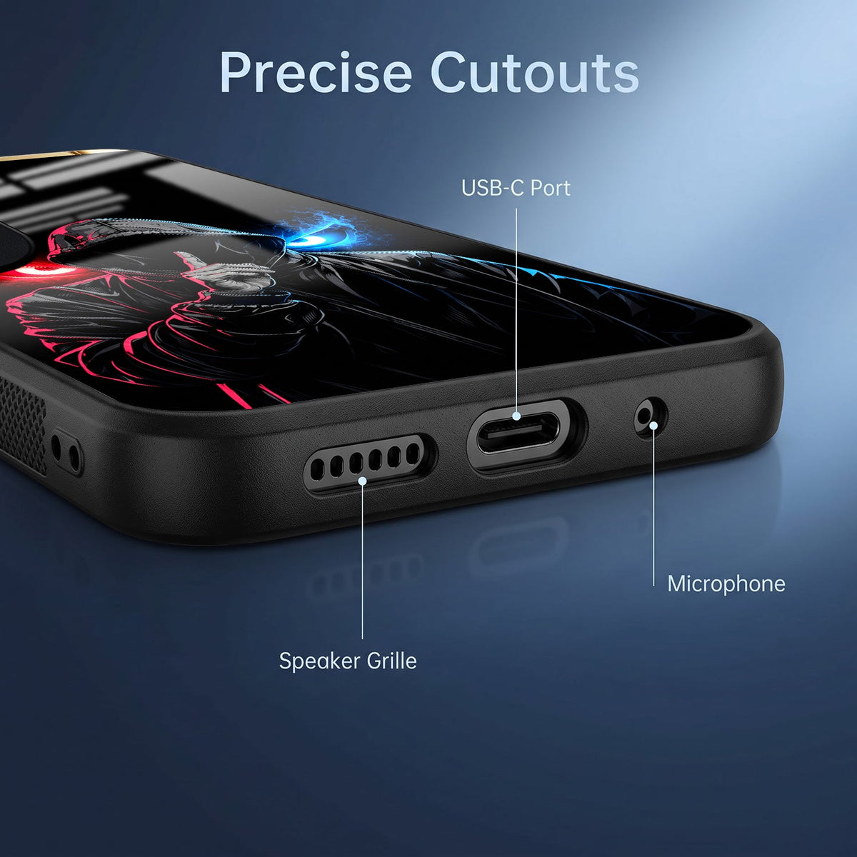 Vivo V40 Pro 5G Hooded Shadow Demon Acrylic Glass Back Case