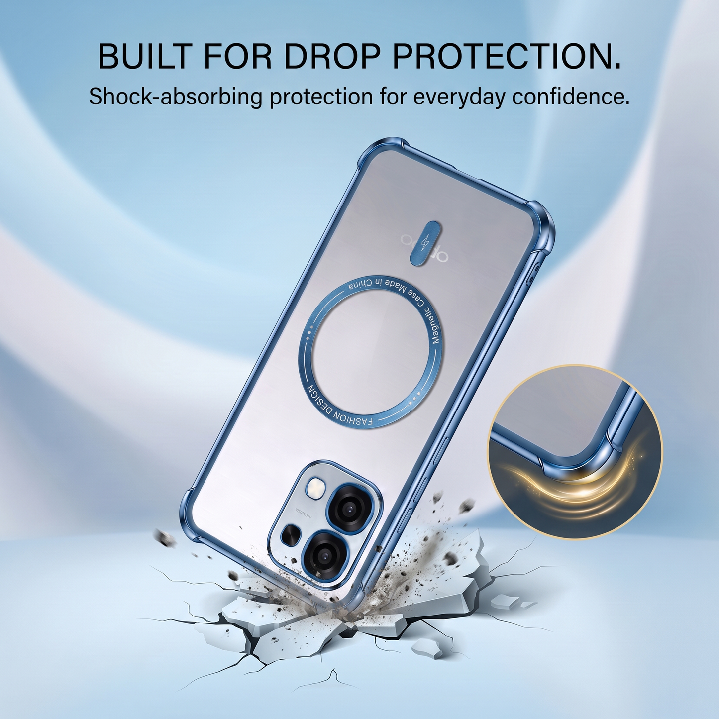Oppo F31 5G Premium Magnetic MagSafe Shockproof Airbag Case (2.O)