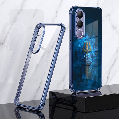 Vivo V70 FE 5G Premium Golden Trishul Airbags Printed Back Case
