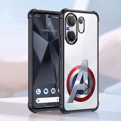 Vivo X200 FE 5G Premium 3D Spot UV Avengers Sticker Shockproof Airbags Case