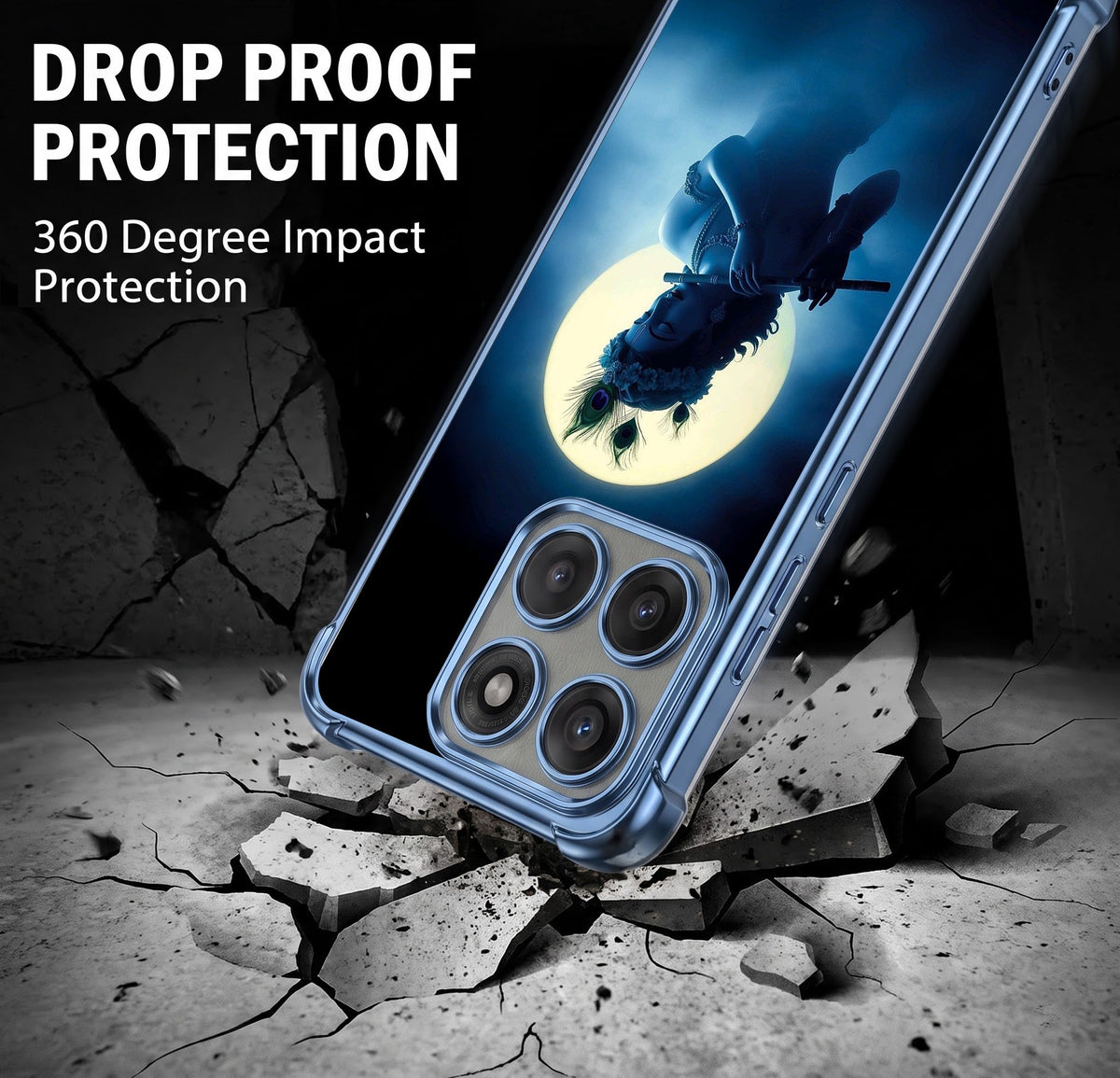 Motorola Edge 60 Pro 5G Midnight Krishna Airbags Printed Back Case