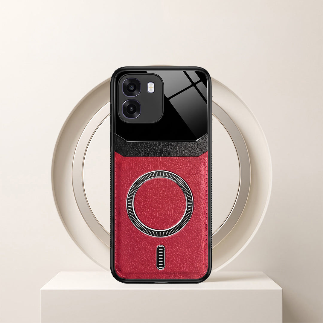 Oppo K14 5G Premium Magsafe Magnetic Leather Lens Protective Case