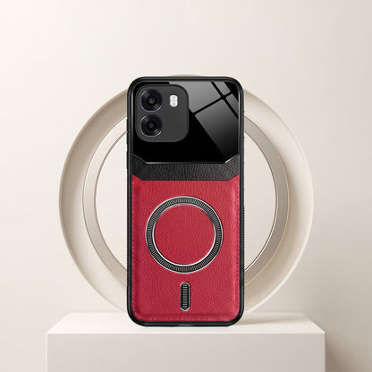 Oppo K14 5G Premium Magsafe Magnetic Leather Lens Protective Case