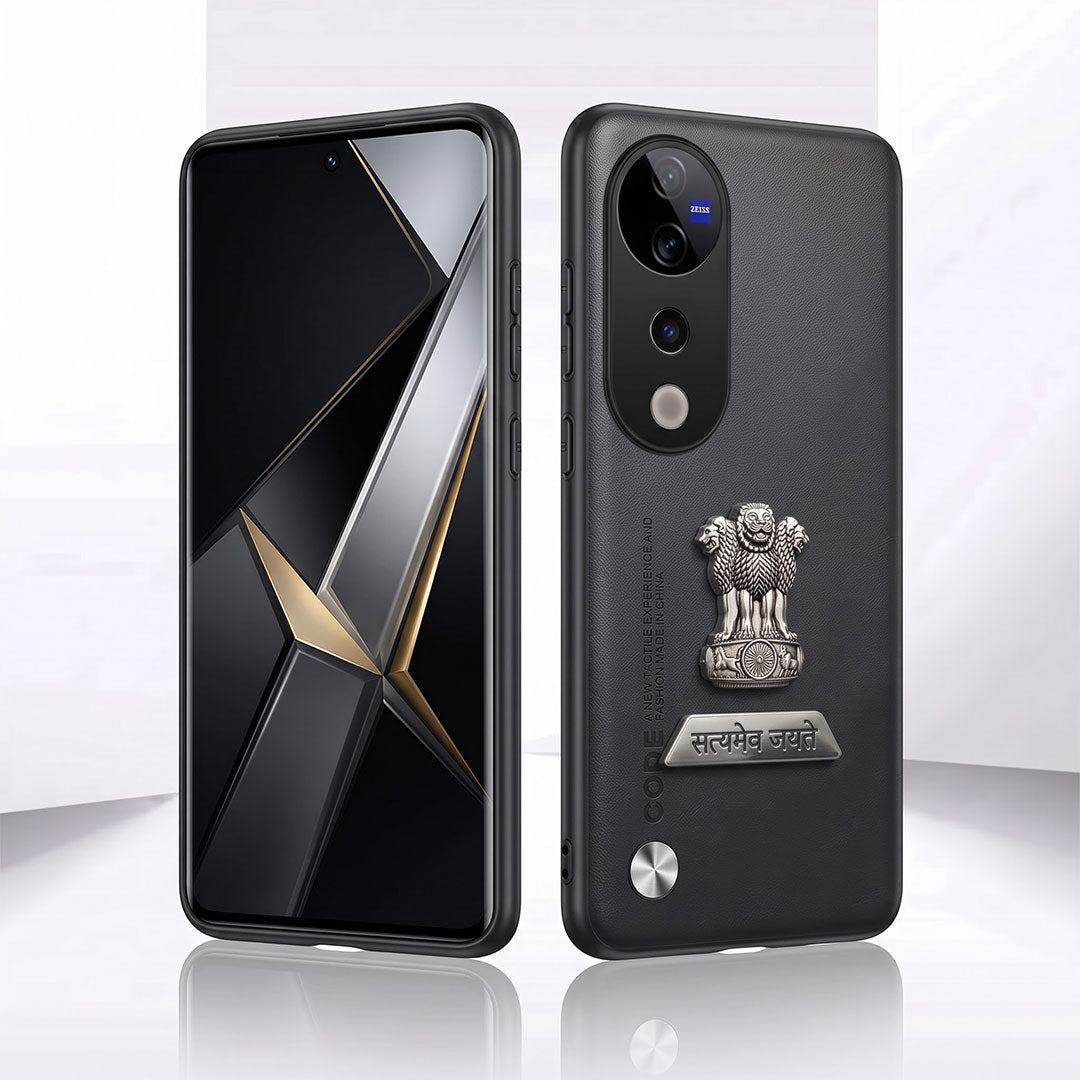 Vivo T3 Ultra 5G Satyamev Jayate 2-in-1 Emblem Vegan Leather Back Case