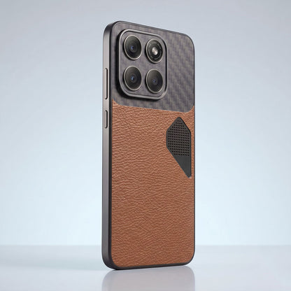 Motorola Edge 60 Pro 5G Carbon Fiber Heat Dissipation Leather Hybrid Phone Case
