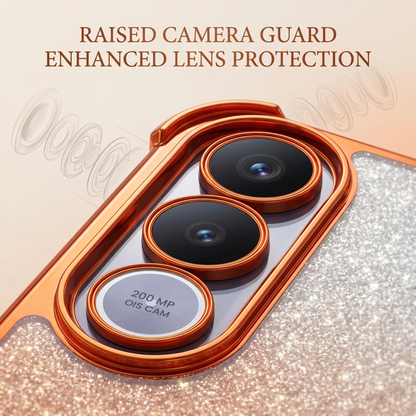 Vivo V70 FE 5G Luxury Shockproof Shimmer Airbag Cosmic Orange Case
