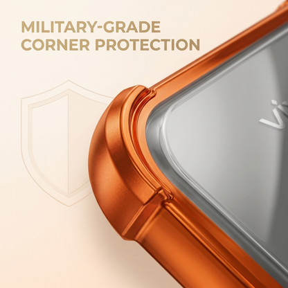 Vivo V50 5G Invincible Bracket Ring Stand Airbag Cosmic Orange Case
